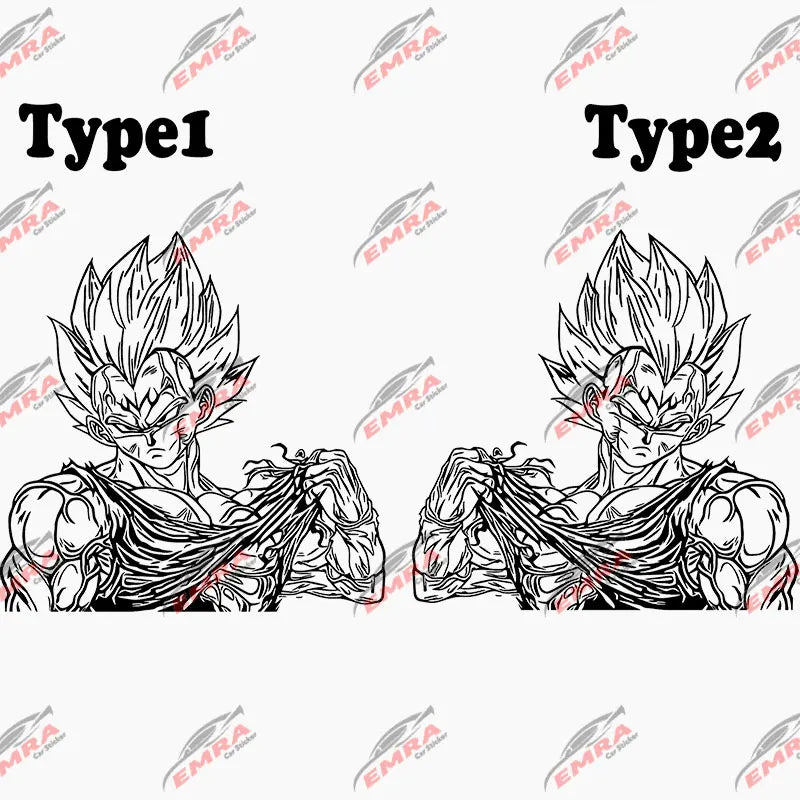 Big Anime Car Sticker Whole Body Car Customization For Side Decorate Exterior Accessories Waterproof PVC Vinyl Decals (ONLINE ORDER ONLY)