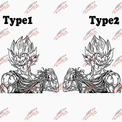 Big Anime Car Sticker Whole Body Car Customization For Side Decorate Exterior Accessories Waterproof PVC Vinyl Decals (ONLINE ORDER ONLY)