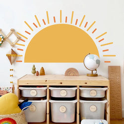 Boho Sunshine Wall Stickers Removable Vinyl Decals Peel and Stick Wallpaper Kids Bedroom Decor (Online Order Only)