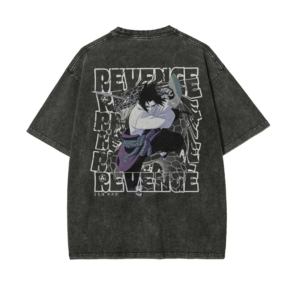 Naruto Washed T-Shirt: Retro 2026 Japanese Cotton Tee (ONLINE ORDER ONLY)