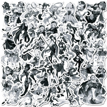 Genshin Impact Anime Stickers 10/30/50pcs Waterproof Decals for Phone Laptop Luggage Car (ONLINE ORDER ONLY)