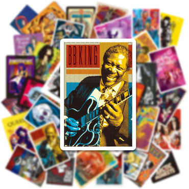 10/50 Print Music Album Covers Stickers Aesthetic Singer Poster Sticker for Laptop Luggage Guitar Skateboard Helmet Art Decals (ONLINE ORDER ONLY)