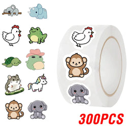 100-500pcs Cute Animal Paper Labels Thank You Sticker Reward Sealing Scrapbooking DIY Gift Decoration Stationery Supplies (ONLINE ORDER ONLY)