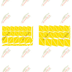 102PCS Angular Shape Sticker For Car Accessories Decoration Side Camouflage Kit Wrap Camo Tuning Styling Waterproof Vinyl Decals (ONLINE ORDER ONLY)