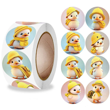 100-500pcs Lovely Duck Stickers Reward Self Adhesive Seal Lables For Scrapbooking Cards Handmadek,  Stationery Stickers (ONLINE ORDER ONLY)