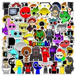 Incredibox Sprunki Stickers 10/30/50/100PCS Waterproof Decals for Skateboard Laptop Notebook (Online Order Only)