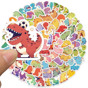 100pcs Kids Students Reward Decals Cute Cartoon Dinosaur Stickers For Luggage Laptop Guitar Phone Waterproof Vinyl Decals (ONLINE ORDER ONLY)