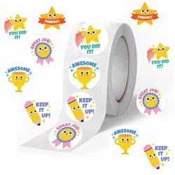 500pcs Colorful Star Stickers for Kids Reward Encourage School Classroom Cartoon Cute Stars Stickers for Teachers DIY Craft (Online Order Only)