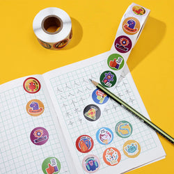 100-500pcs Teacher Reward Sticker Fun Motivation Animal Sticker For School Teacher Student Stationery Stickers (Online Order Only)