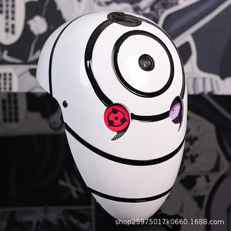 Obito Cosplay Mask: High Gloss Akatsuki Anime Prop