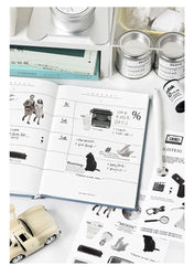 2Pc Ins Cute Retro Sticker Planner Collage Scrapbook DIY Material Decoration Stickers Personalized Art Supplies Stationery (ONLINE ORDER ONLY)