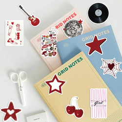 50pcs Cool Downtown Y2K Girls Stickers Decoration DIY Skateboard Laptop Phone Bike Graffiti Kids Toys Trend Cartoon Decals (ONLINE ORDER ONLY)