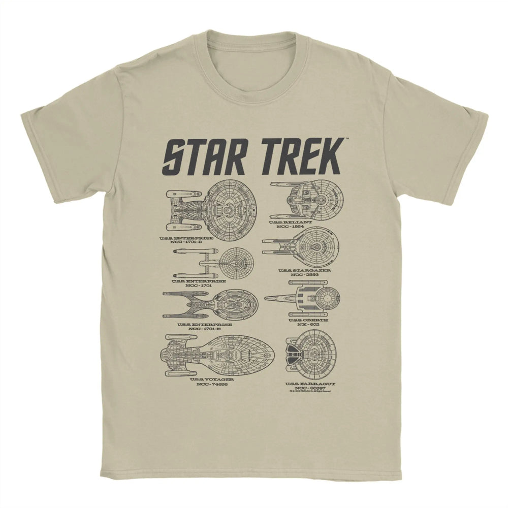 Star Trek Spaceships Of Starfleet T-Shirt - 10 Variants (ONLINE ORDER ONLY)