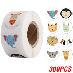 100-500pcs Reward Sticker Cute Cartoon Animals Scrapbooking Sticker for Teacher Encourage Supplies Children's Lables (ONLINE ORDER ONLY)