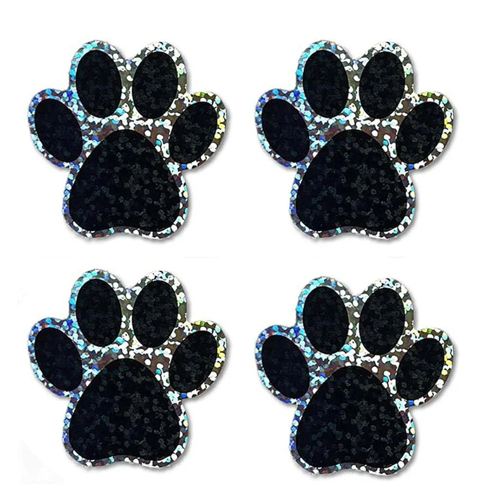 100-500pcs Blue laser Sticker Paw Print Reward Stickers Dog Cat Bear Paw Labels for Teacher Student Stationery Sticker (Online Order Only)