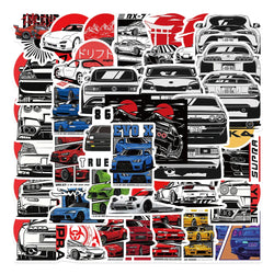 JDM Car Stickers Decals 10/30/50pcs Bumper Helmet Motorcycle PVC (Online Order Only)