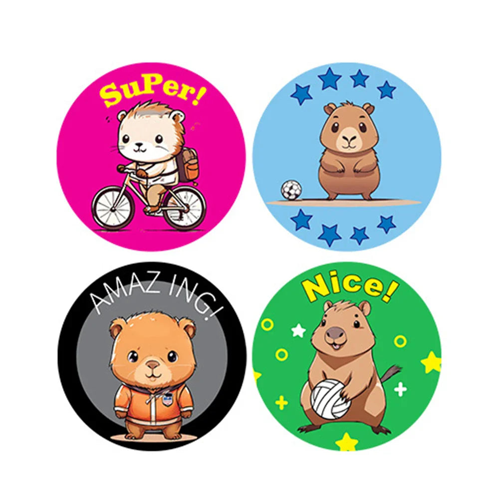 100-500pcs Children's Cute Animal Reward Stickers For School Teacher Supplies Gift Decoration Label Stationery Stickers (ONLINE ORDER ONLY)
