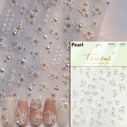 Red Azalea Rose Peony Crane Warbler Bird Fish Lily Chicken Rabbit Lobster Flower Retro Chinese Nail Art Sticker Decoration Decal (Online Order Only)