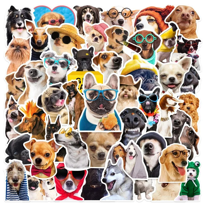 Dog Stickers Pack for Phone Laptop Guitar Helmet Luggage Skateboard Car DIY (ONLINE ORDER ONLY)