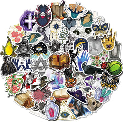Witchy Magician Dark Magic Stickers for Laptop, Luggage, Skateboard, Kid Toys (10/30/50PCS) (ONLINE ORDER ONLY)