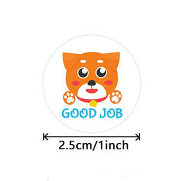 100-500pcs Children's Cartoon Animal Stickers Gift Packaging Sealing Label Kindergarten Little Red Flower Reward Stickers (ONLINE ORDER ONLY)