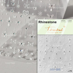 Graffiti Line Love Heart Cool Personal Hollow Out English Letter Y2k Self Adhesive Nail Art Decorations Sticker Manicure Decals (ONLINE ORDER ONLY)
