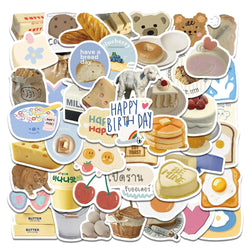 10/30/63PCS Bread and Food and Household Goods Sticker Packs (ONLINE ORDER ONLY)