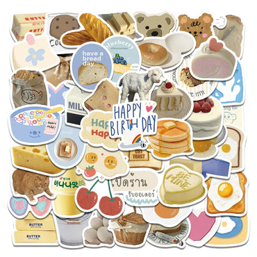 10/30/63PCS Bread and Food and Household Goods Sticker Packs (ONLINE ORDER ONLY)