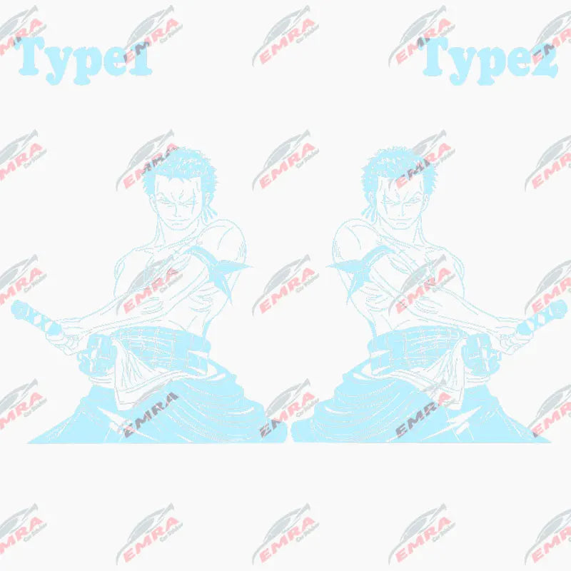 Japanese Anime Car Sticker Cartoon Character External Accessories Big Picture Sports Style Die Cutting Vinyl Decals (ONLINE ORDER ONLY)