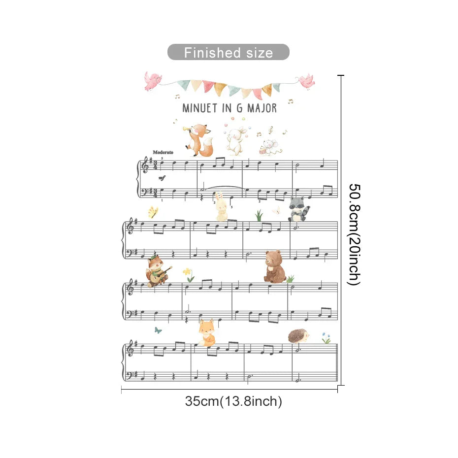 Cartoon Animal Wall Stickers for Kids Nursery Bedroom Decals (ONLINE ORDER ONLY)