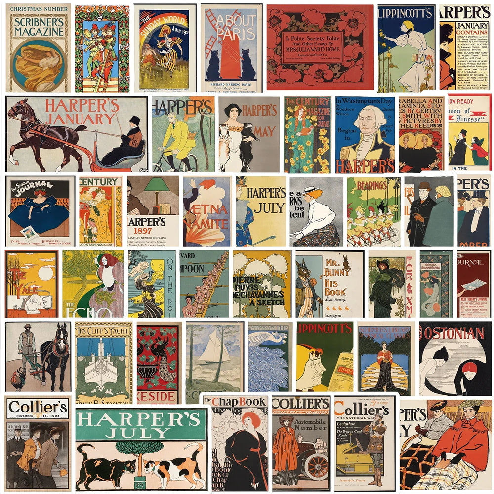 50pcs Old School Art Poster Stickers Classic Sticker For Suitcase Skateboard Laptop Luggage Phone Car Styling DIY Decals (ONLINE ORDER ONLY)