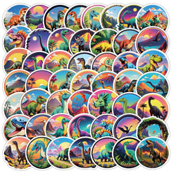 10/50PCS Cute Anime Jurassic Park Dinosaur Label Stickers Aesthetic Decals For Stationery Scrapbook Bike Guitar Sticker Kids Toy (Online Order Only)