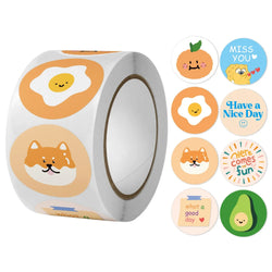 100-500pcs Cute Cartoon Sealing Stickers 1Inch Animal Scrapbook Envelope Gift Decor Labels Children Stationery Sticker (ONLINE ORDER ONLY)