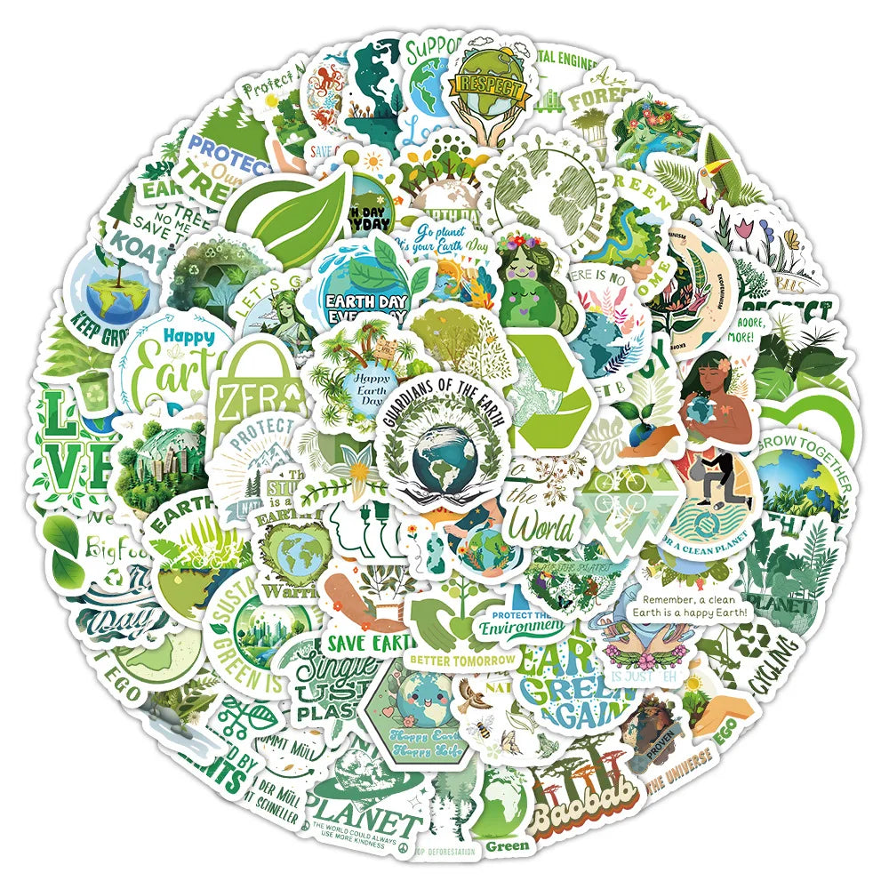Protect the Earth Stickers Decals for Luggage Laptop Phone Car Bike Skateboard (ONLINE ORDER ONLY)