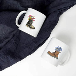 50pcs Vintage Flowers Boots Graffiti Stickers  DIY Scrapbooking  Waterproof Sticker For Laptop Phone Guitar Luggage (Online Order Only)