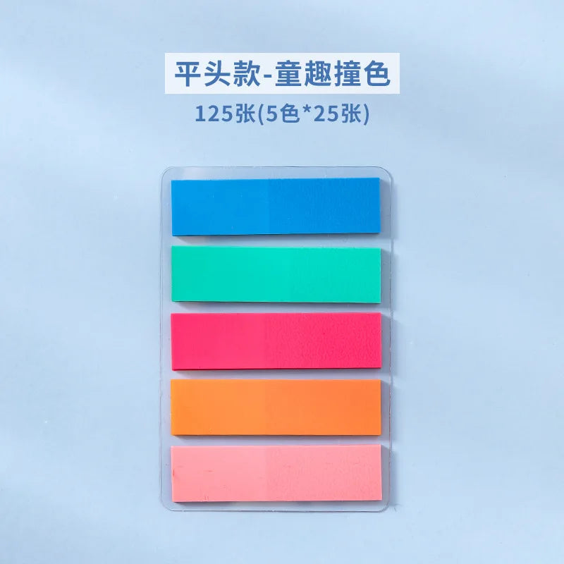 PET Transparent Index Sticky Note Sticker Student Label Sticky Note Sticker Notepad Bookmark School supplies Kawaii stationery (ONLINE ORDER ONLY)