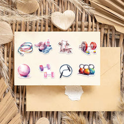 50pcs Inspirational Fitness Graffiti Sticker Decals DIY Water Bottle Motorcycle Laptop GYM Sport Sticker for Kid Toys (ONLINE ORDER ONLY)