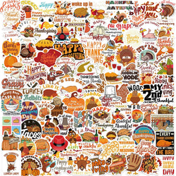 Thanksgiving Cartoon Turkey Stickers - 10/30/50/100PCS for DIY Decoration (ONLINE ORDER ONLY)