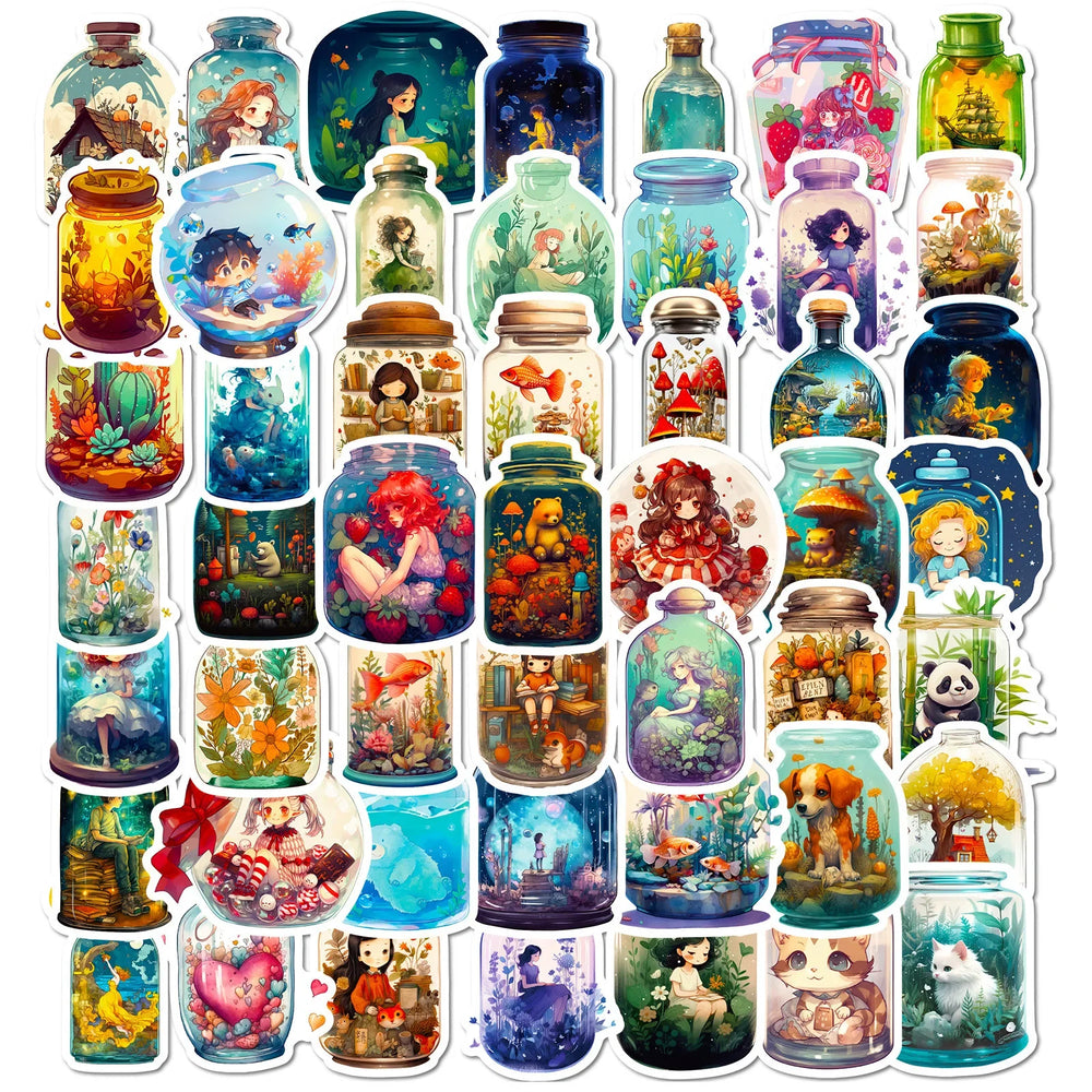 50Pcs Cartoon Graffiti Stickers for Helmet, Desktop, Wall Decoration, DIY (Online Order Only)