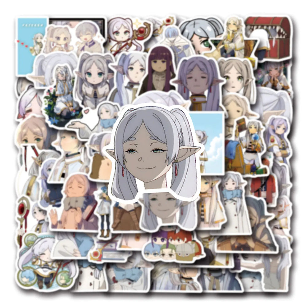 10/30/55PCS Cartoon Anime Frieren: Beyond Journey's End Sticker The Buried Florian Graffiti Decorative Water Glass Decal Toy (ONLINE ORDER ONLY)