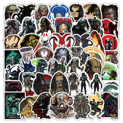 50pcs Predator Stickers for Laptop, Phone, Car, Scooter, Water Bottle, Suitcase, Refrigerator (ONLINE ORDER ONLY)
