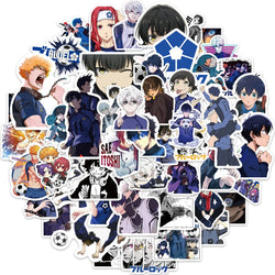 50pcs BLUE LOCK Football Anime Stickers Waterproof Graffiti Decals Phone Laptop Luggage Guitar Notebook Cartoon Stickers (ONLINE ORDER ONLY)