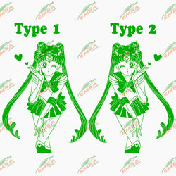 Anime Sticker For Car Sticker Maiden Whole Body Decoration External Accessories Waterproof  PVC Vinyl Decals (ONLINE ORDER ONLY)