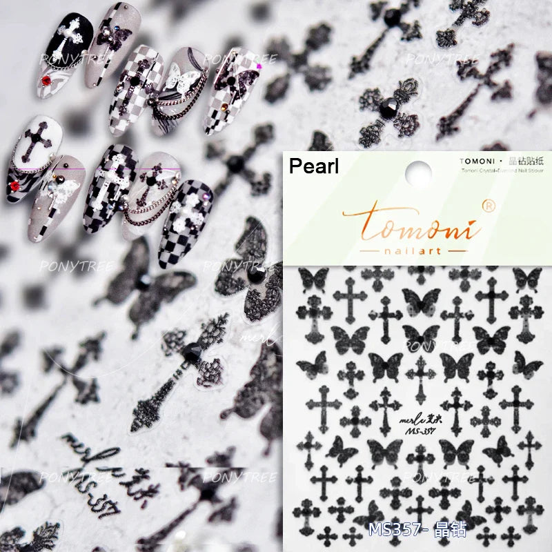Colourful Butterfly Insect Animals Charming Jelly Special Workmanship 5D Soft Relief Adhesive Nail Art Stickers Manicure Decals (Online Order Only)