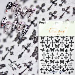 Colourful Butterfly Insect Animals Charming Jelly Special Workmanship 5D Soft Relief Adhesive Nail Art Stickers Manicure Decals (Online Order Only)