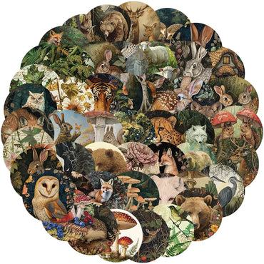 Cartoon Animal Graffiti Stickers for Suitcase, Skateboard, Laptop, Luggage, Phone - 10/30/50Pcs (ONLINE ORDER ONLY)