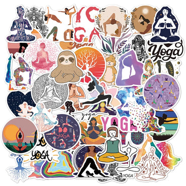 10/30/50pcs Vintage Yoga Mandala Flowers Sticker Packs (ONLINE ORDER ONLY)