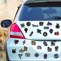 10/30/50PCS Cartoon Mixed Neon PVC Sticker Aesthetic DIY Decoration Scrapbooking Korean Stationery School Supplies for Kids (ONLINE ORDER ONLY)