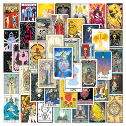 Tarot Cards Cartoon Stickers Pack - Laptop, Luggage, Skateboard Decals (Online Order Only)