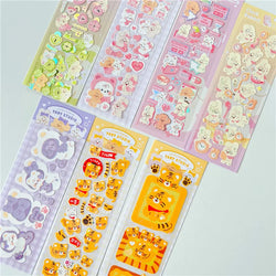 Korean INS Cute Animals Rabbit Decorative Stickers Scrapbooking DIY Album Kawaii Stationery Sticker Art Supplies Personalized (ONLINE ORDER ONLY)